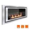 Биокамин встраиваемый SteelHeat LONG-D 900 Small 