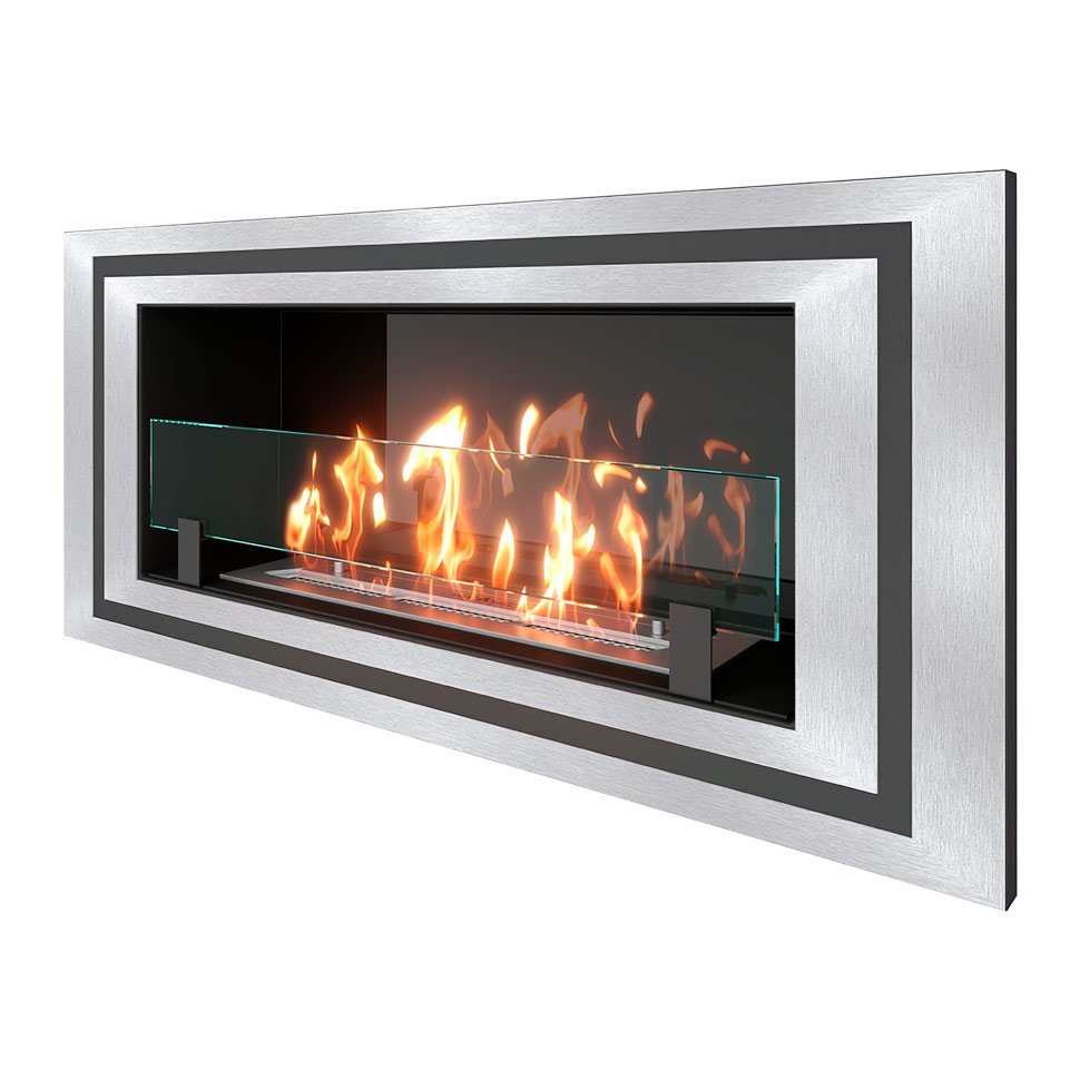 Биокамин встраиваемый SteelHeat LONG-D 900 Small 