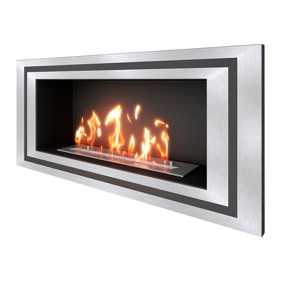 Биокамин встраиваемый SteelHeat LONG-D 900 Small 