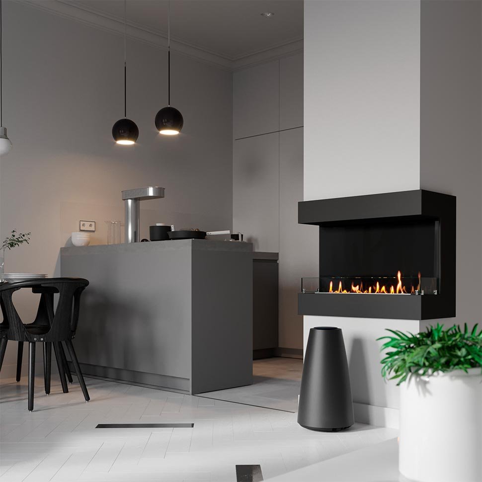 Биокамин фронтальный SteelHeat GRAND 800 