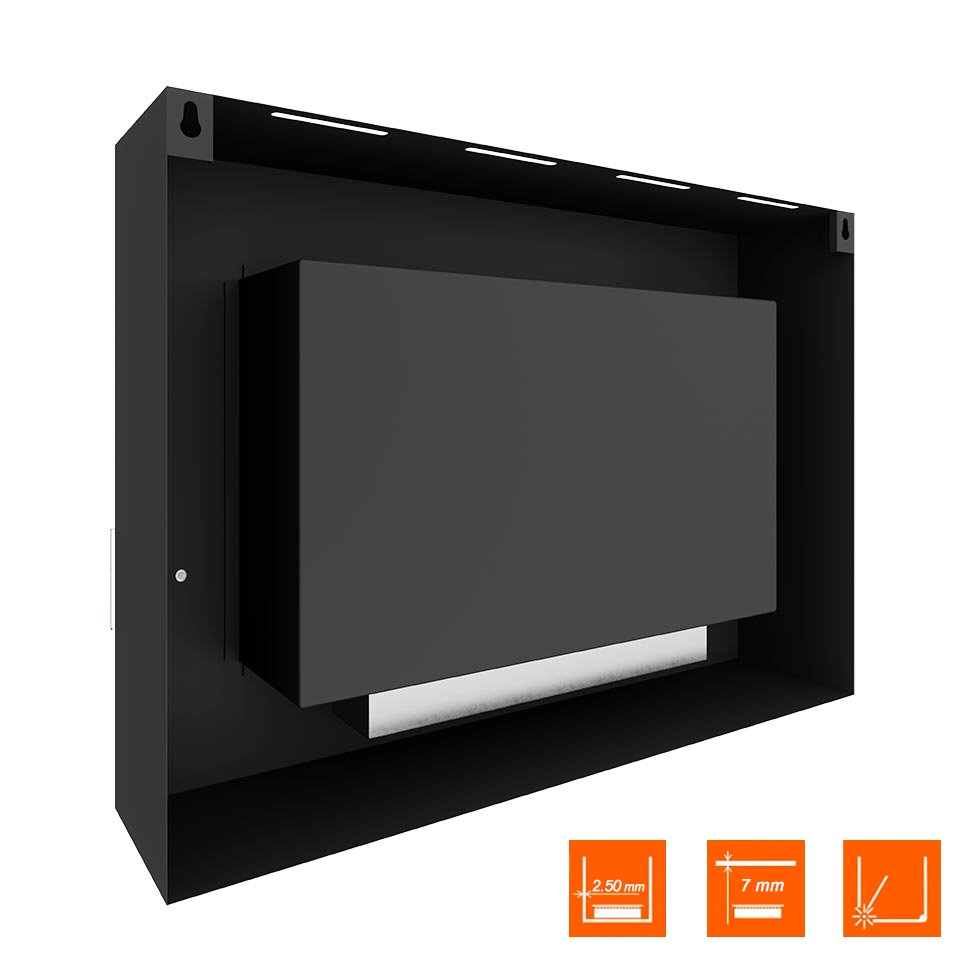 Биокамин SteelHeat WALL GRAND 900 черный 