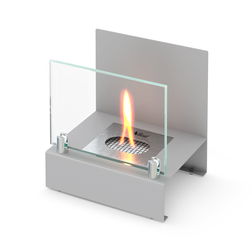 Настольный биокамин SteelHeat ERIKA серый 