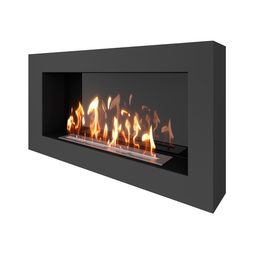 Биокамин SteelHeat WALL GRAND 1200 черный 