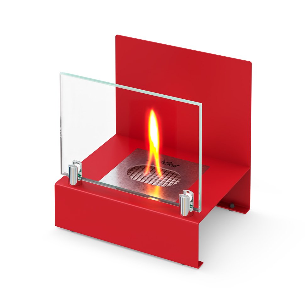 Настольный биокамин SteelHeat ERIKA красный 
