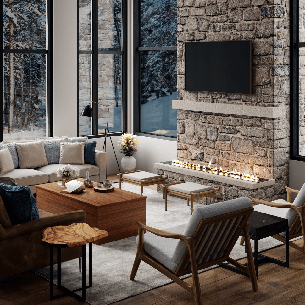 Автоматический биокамин AB 1500 черный