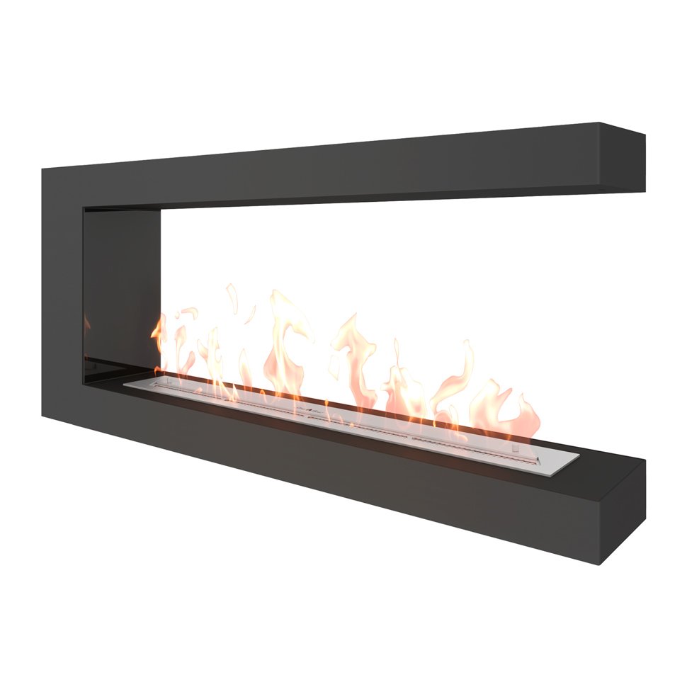 Биокамин торцевой SteelHeat GRAND 1200 