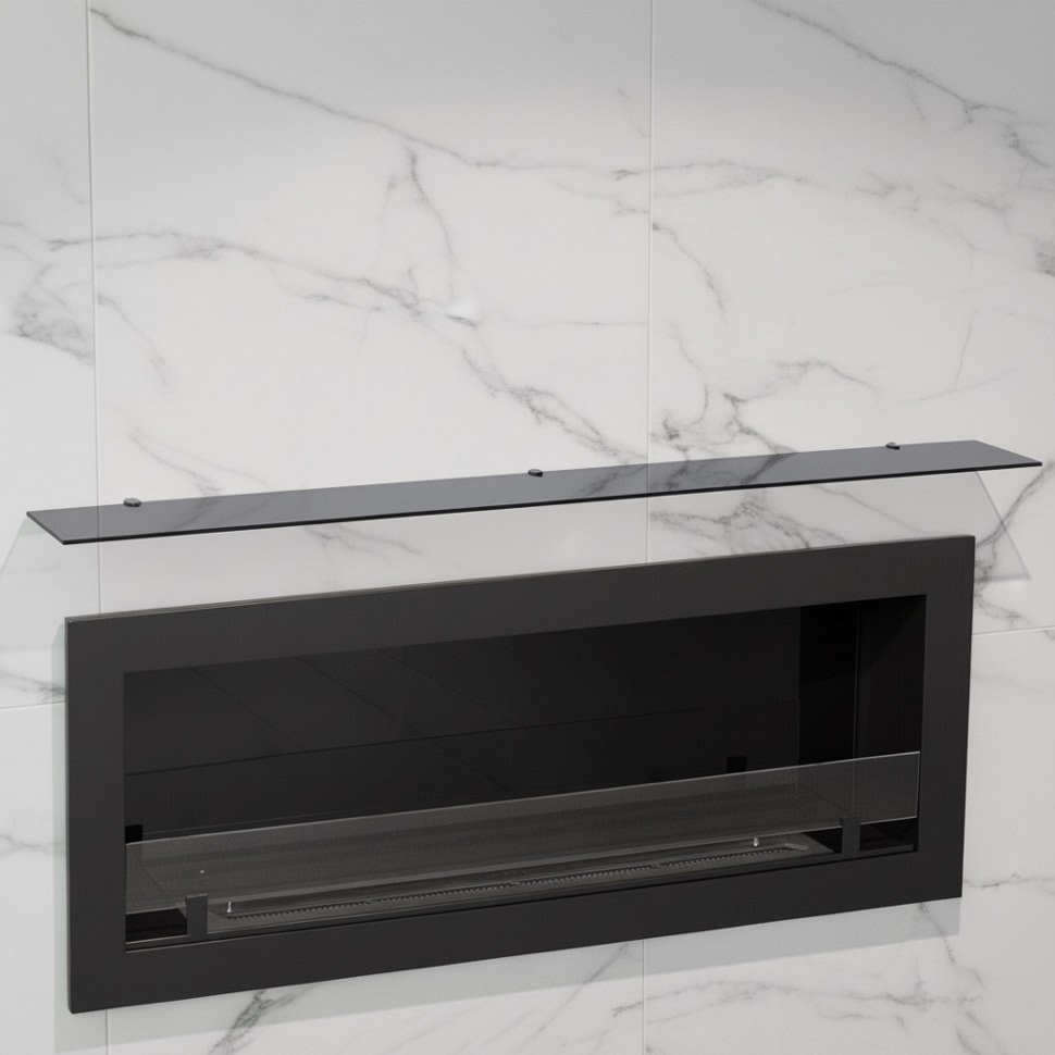 Стеклянная полка для биокамина Gray  900 