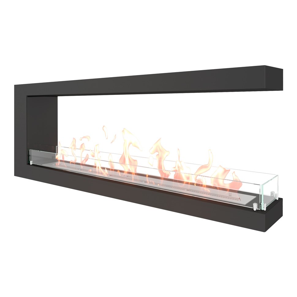 Биокамин торцевой SteelHeat GRAND 1500 