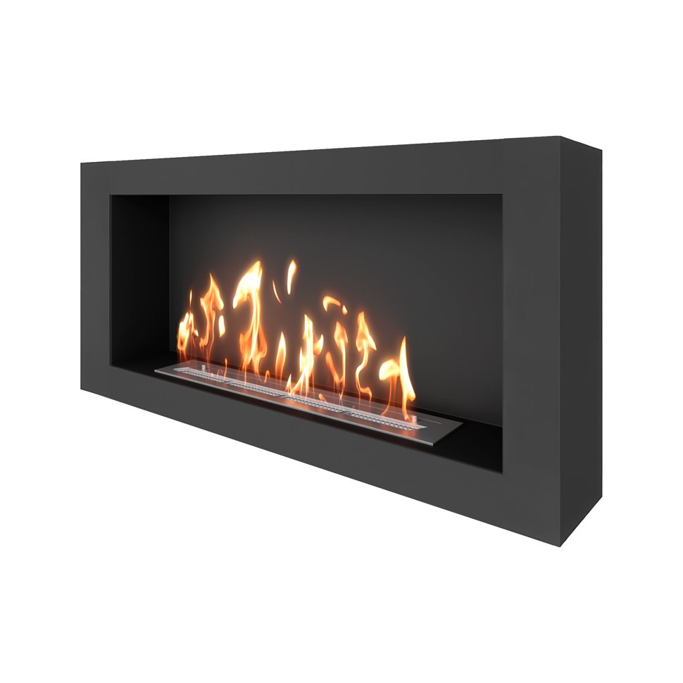 Биокамин SteelHeat WALL ONE 1100 черный 