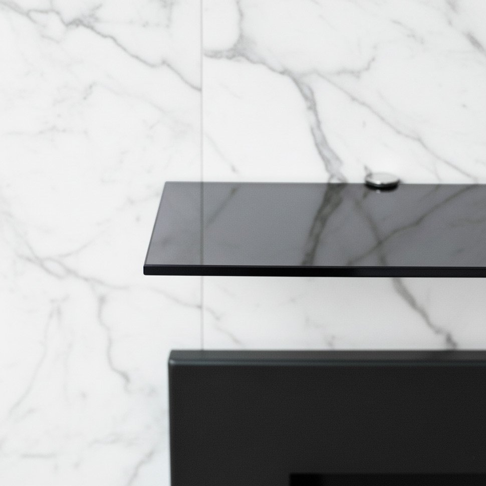 Стеклянная полка для биокамина Gray  1000 