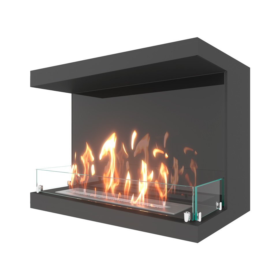 Биокамин фронтальный SteelHeat LONG 800 