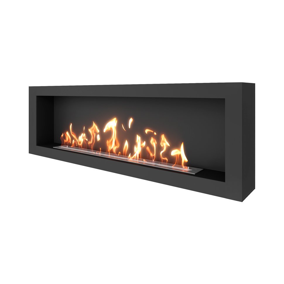 Биокамин SteelHeat WALL ONE 1700 черный 