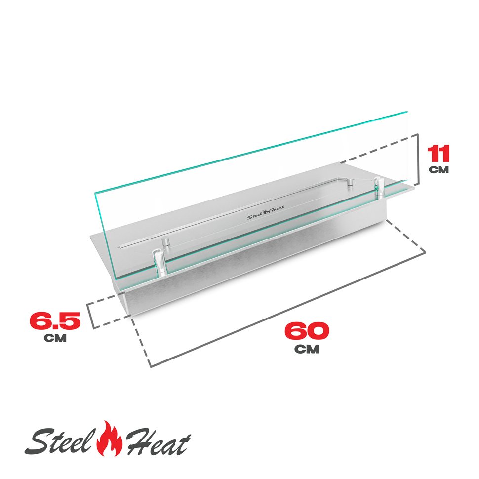 Топливный блок SteelHeat LINE GLASS 600 