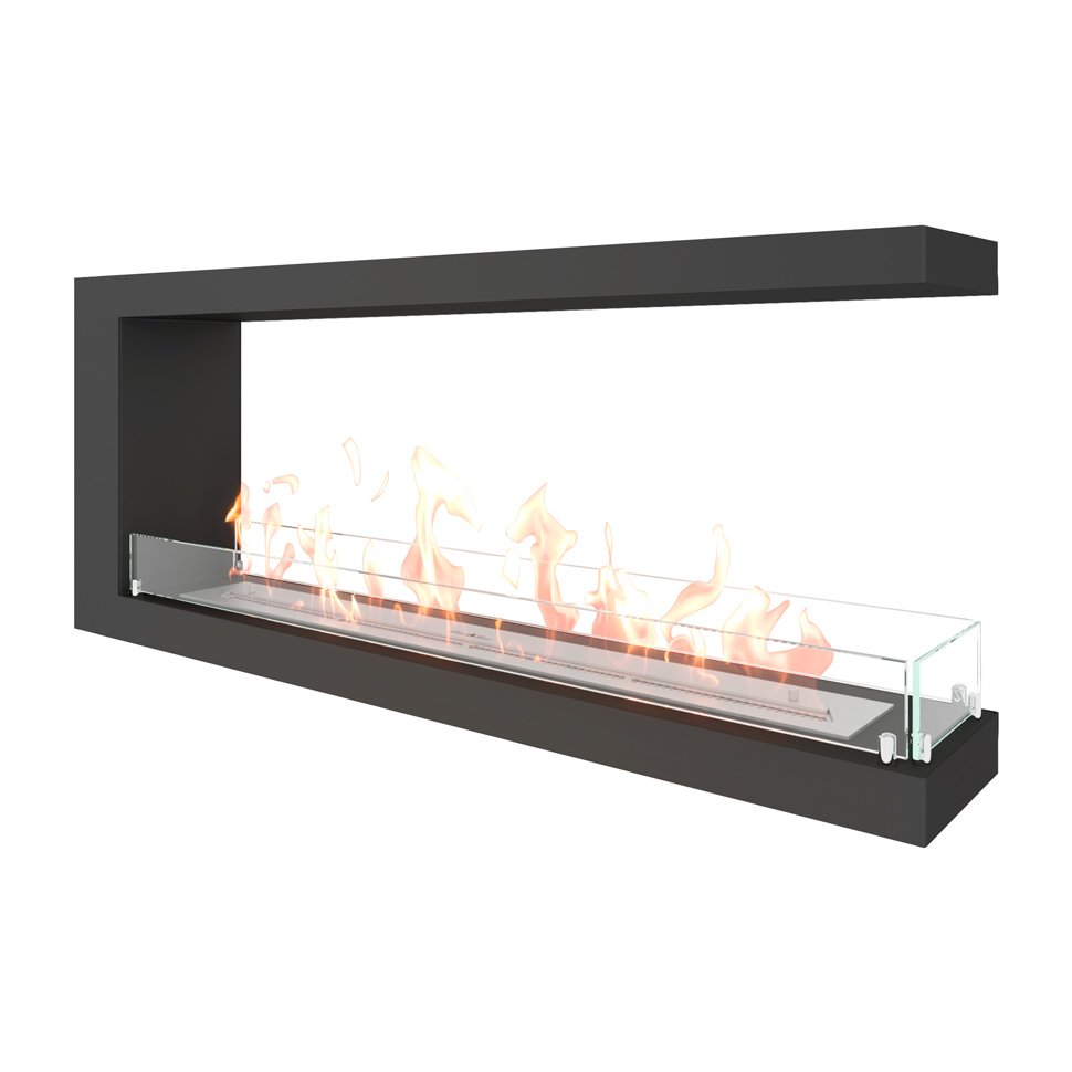 Биокамин торцевой SteelHeat LONG 1200 