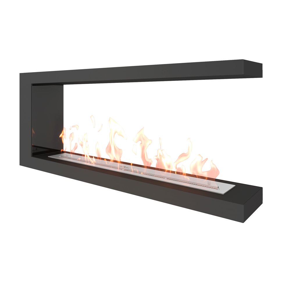 Биокамин торцевой SteelHeat LONG 1200 