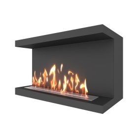 Биокамин фронтальный SteelHeat LONG 1000