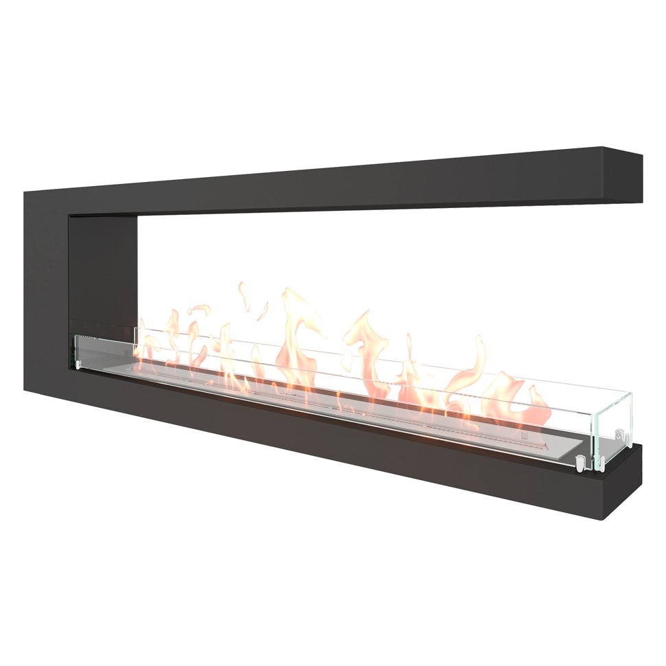 Биокамин торцевой SteelHeat LONG 1500 