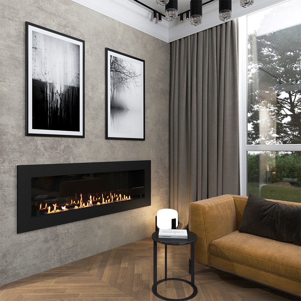 Биокамин встраиваемый SteelHeat GRAND 1800 LITE 