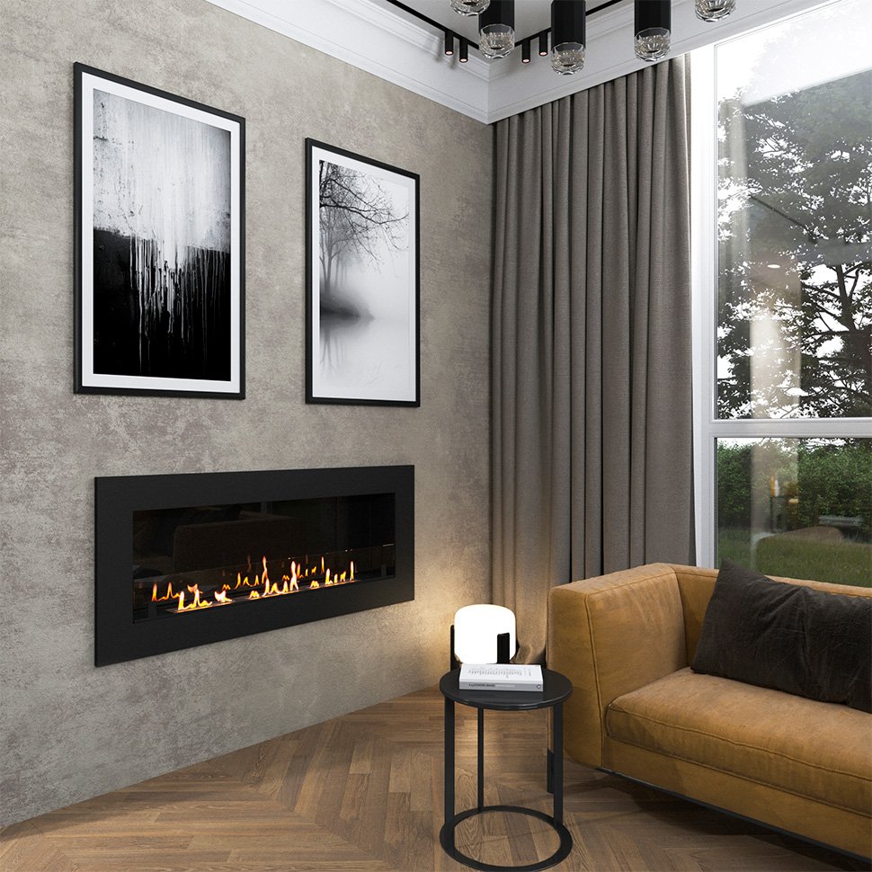 Биокамин встраиваемый SteelHeat GRAND 1500 LITE 