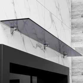 Стеклянная полка для биокамина Gray  1500