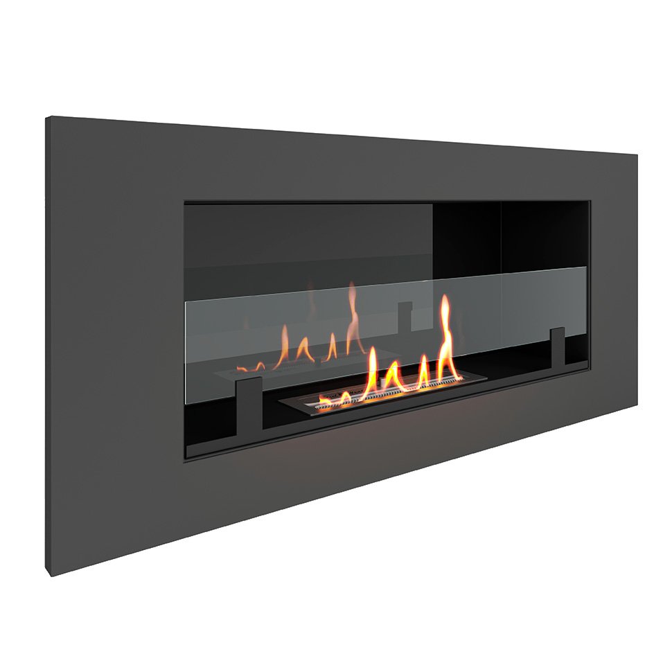 Биокамин встраиваемый SteelHeat LONG 900 LITE Small 