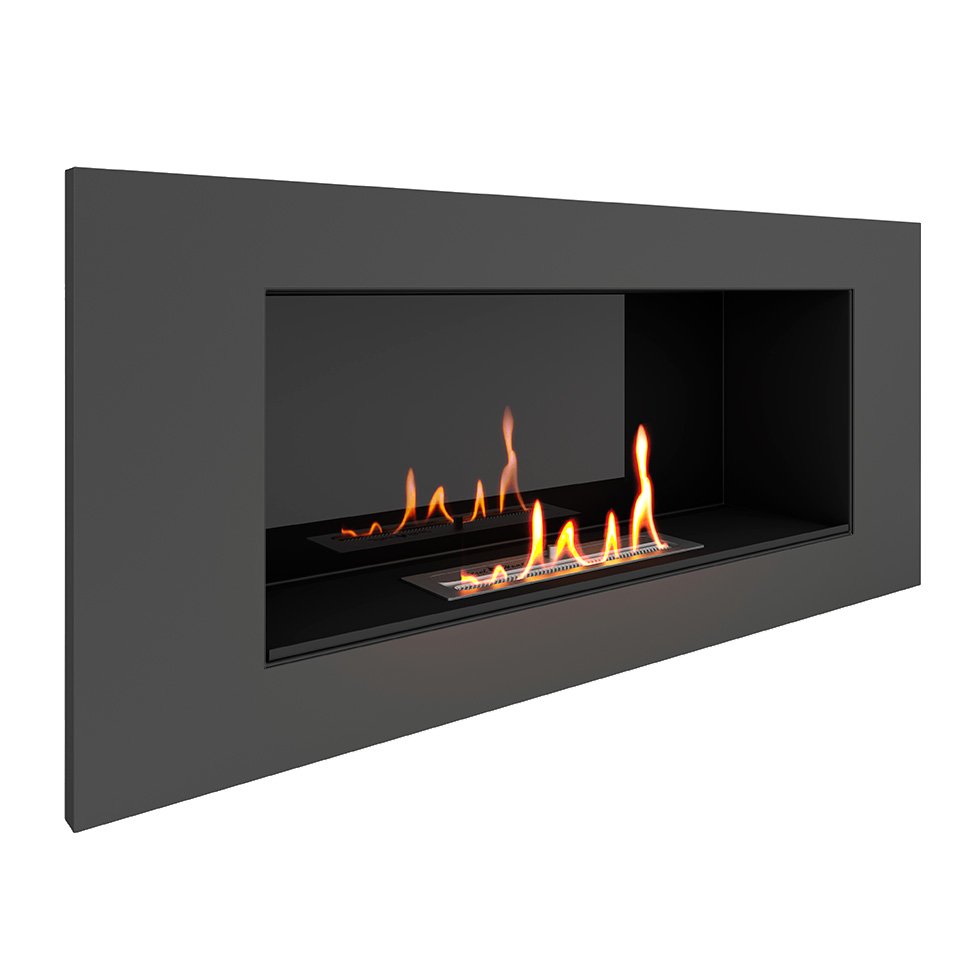 Биокамин встраиваемый SteelHeat LONG 900 LITE Small 