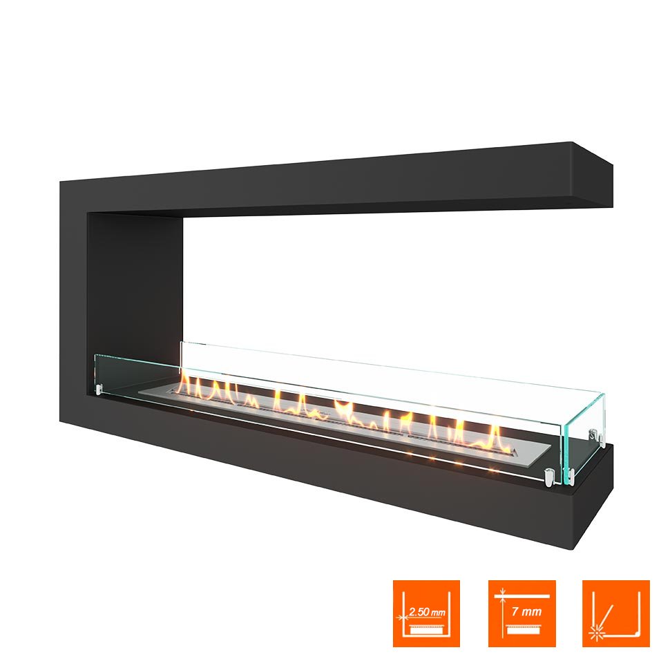 Биокамин торцевой SteelHeat ONE 1200 