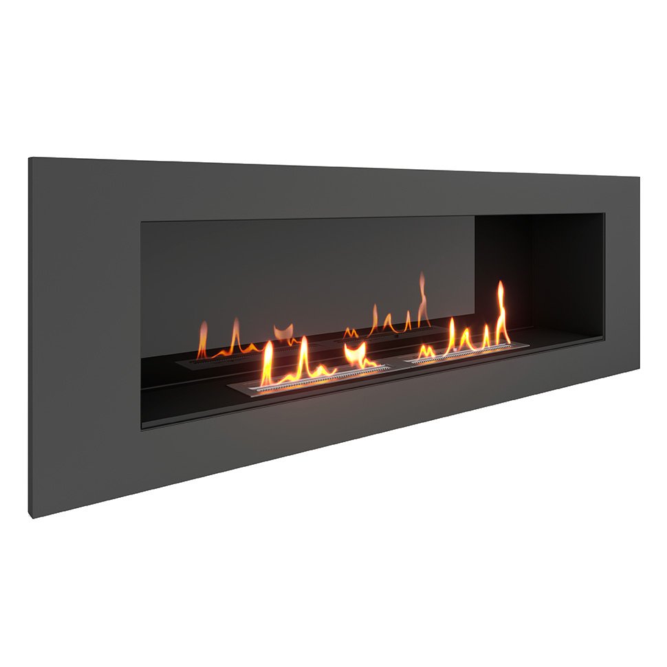 Биокамин встраиваемый SteelHeat LONG 1200 LITE Small 