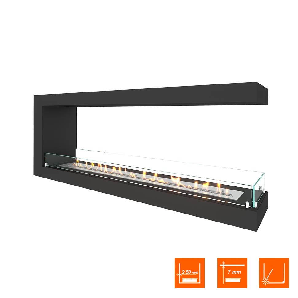 Биокамин торцевой SteelHeat ONE 1500 