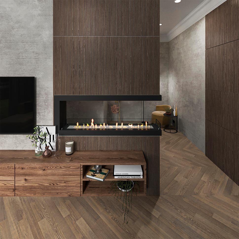 Биокамин торцевой SteelHeat ONE 1500 