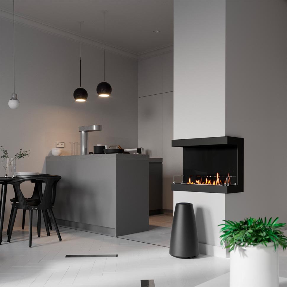 Биокамин фронтальный SteelHeat ONE 700 