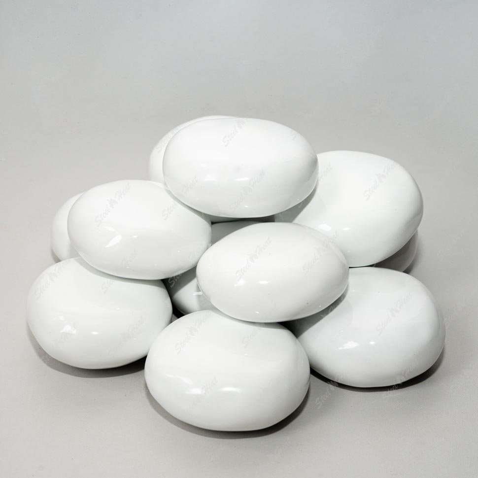 Декоративные керамические камни SteelHeat белые 14 шт 