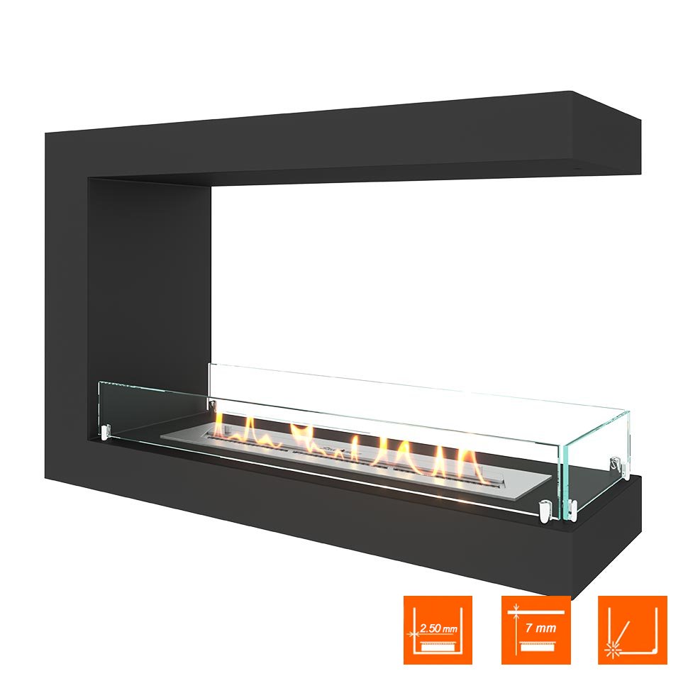 Биокамин торцевой SteelHeat ONE 900 