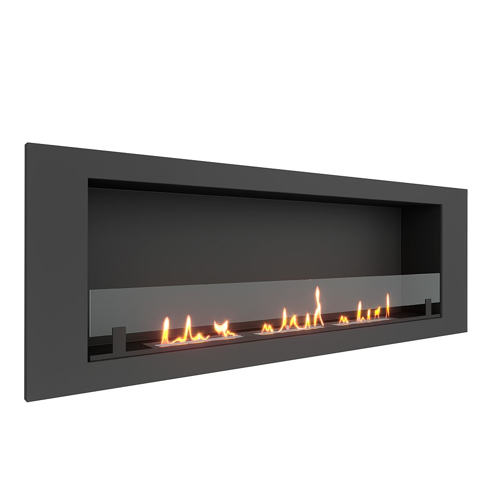 Биокамин встраиваемый SteelHeat LONG 1500 LITE 