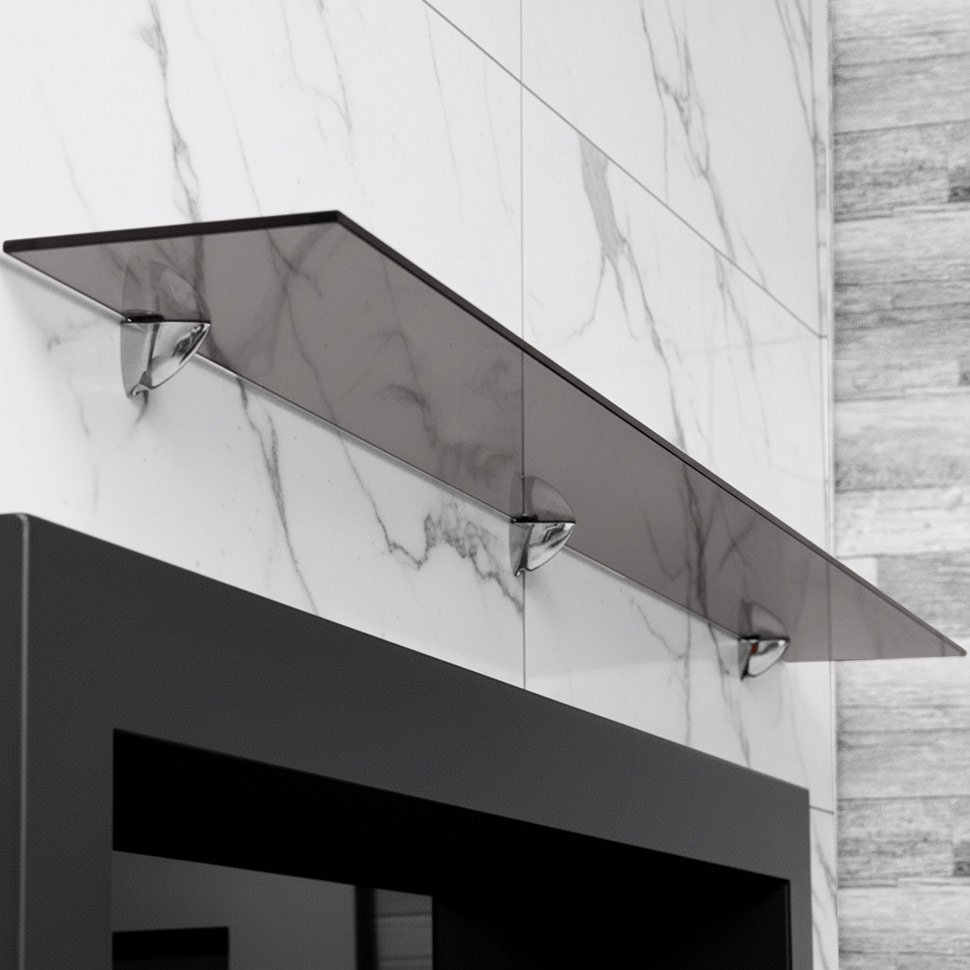 Стеклянная полка для биокамина Bronze 800 