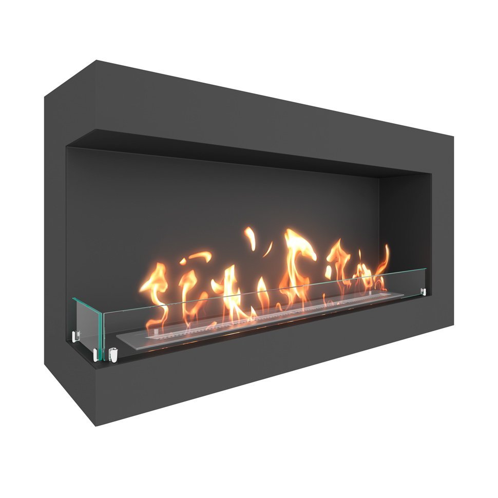 Биокамин угловой SteelHeat GRAND 1200 левый 