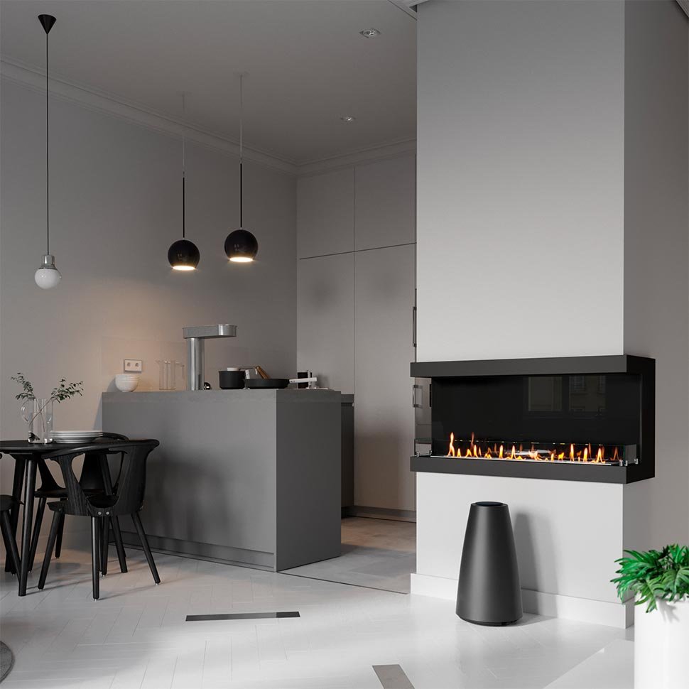 Биокамин фронтальный SteelHeat ONE 1100 