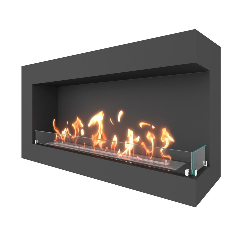 Биокамин угловой SteelHeat GRAND 1200 правый 