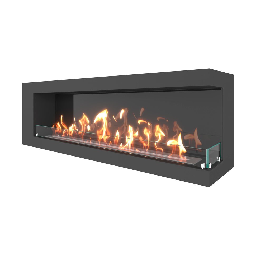 Биокамин угловой SteelHeat GRAND 1500 правый 