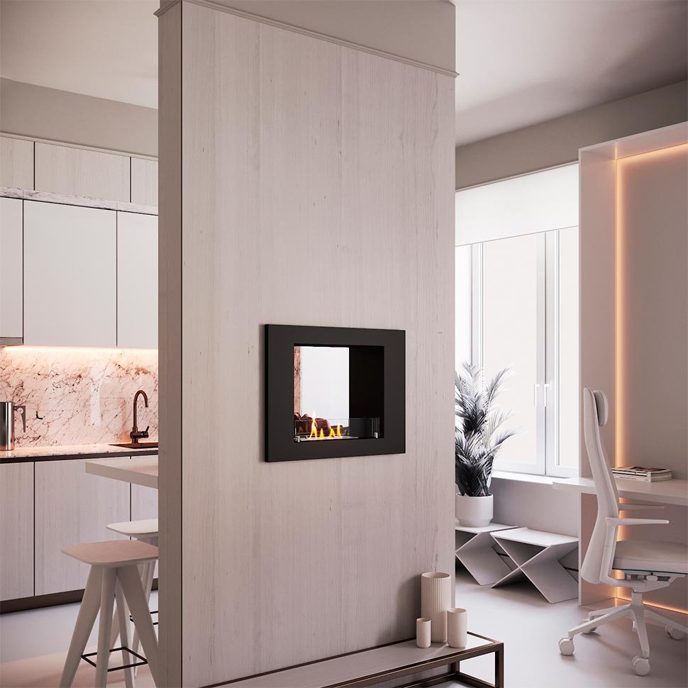 Биокамин сквозной SteelHeat LONG 700 