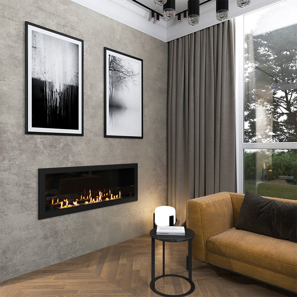 Биокамин встраиваемый SteelHeat ONE 1400 LITE 