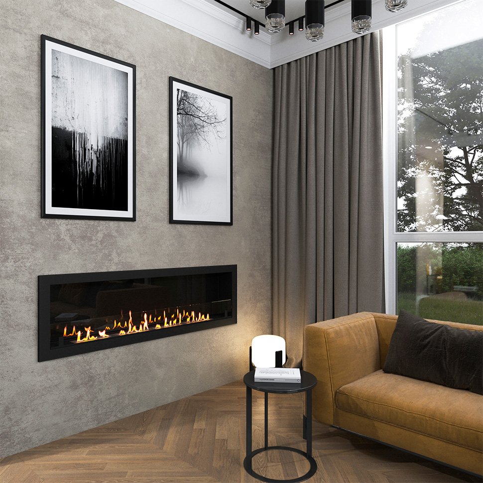 Биокамин встраиваемый SteelHeat ONE 1700 LITE 