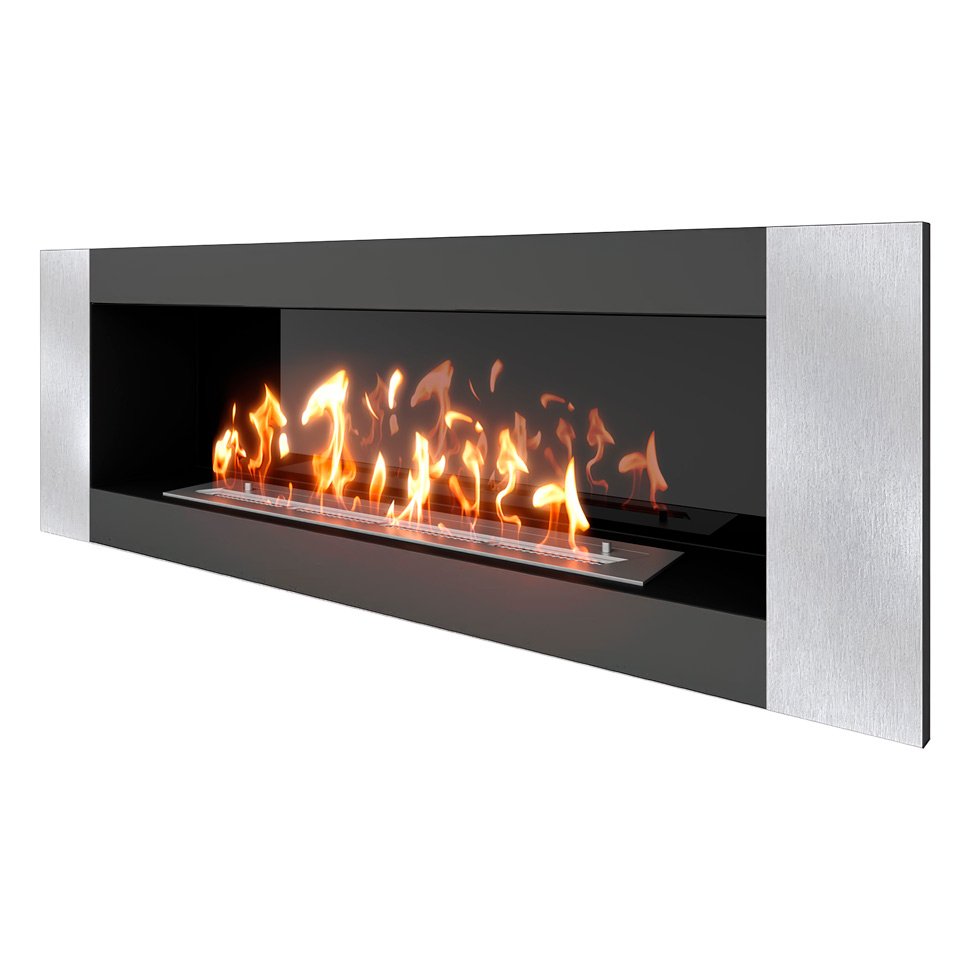 Биокамин встраиваемый SteelHeat LONG-V 1200 Small 