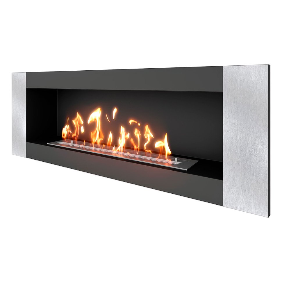 Биокамин встраиваемый SteelHeat LONG-V 1200 Small 