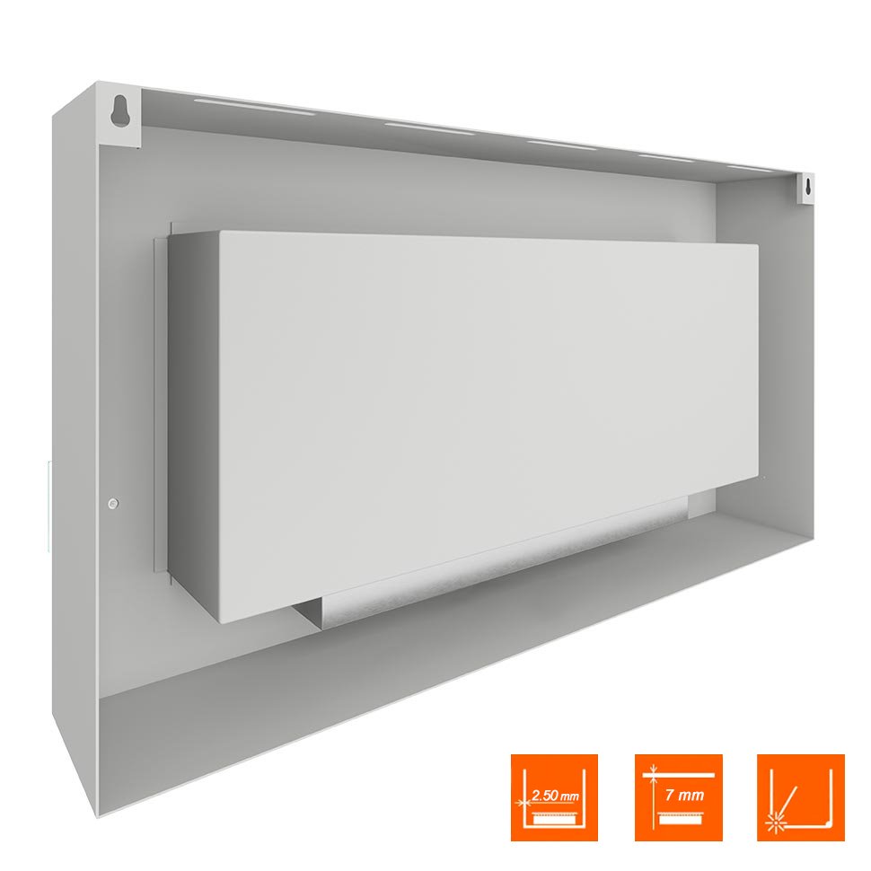 Биокамин SteelHeat WALL GRAND 1200 белый 