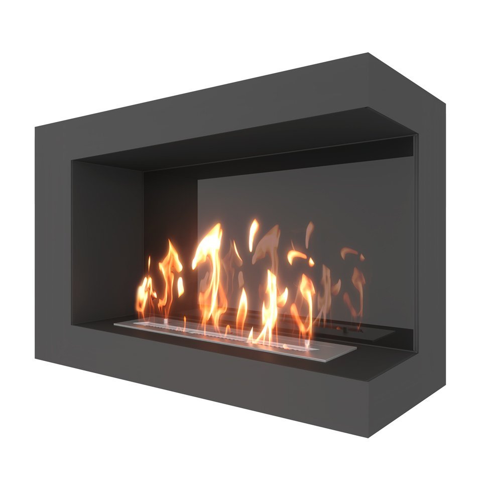 Биокамин угловой SteelHeat GRAND 900 правый 