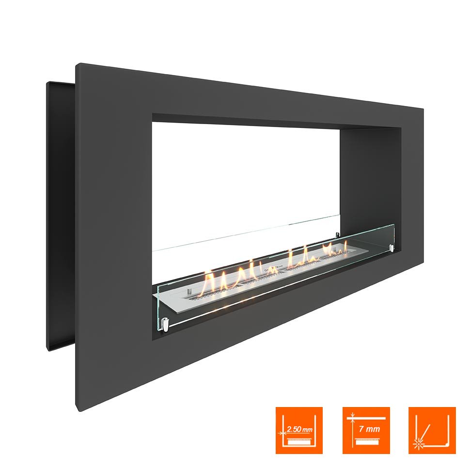 Биокамин сквозной SteelHeat LONG 1100 