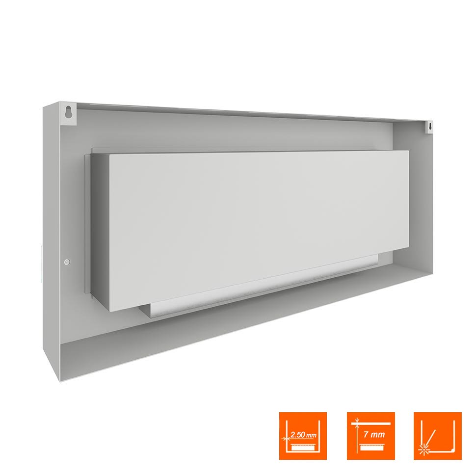 Биокамин SteelHeat WALL GRAND 1500 белый 