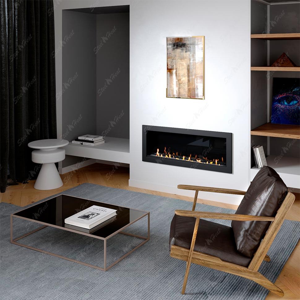 Биокамин встраиваемый SteelHeat ONE 1400 XL 