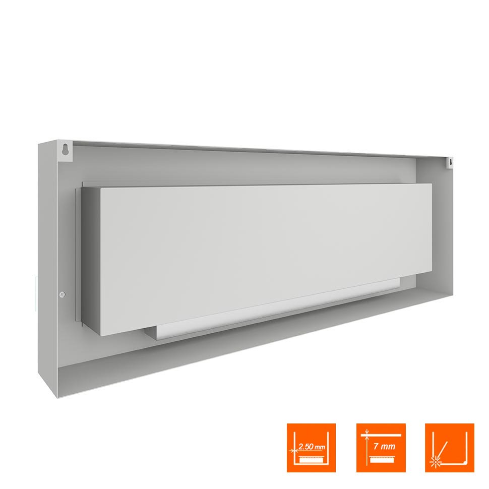 Биокамин SteelHeat WALL GRAND 1800 белый 